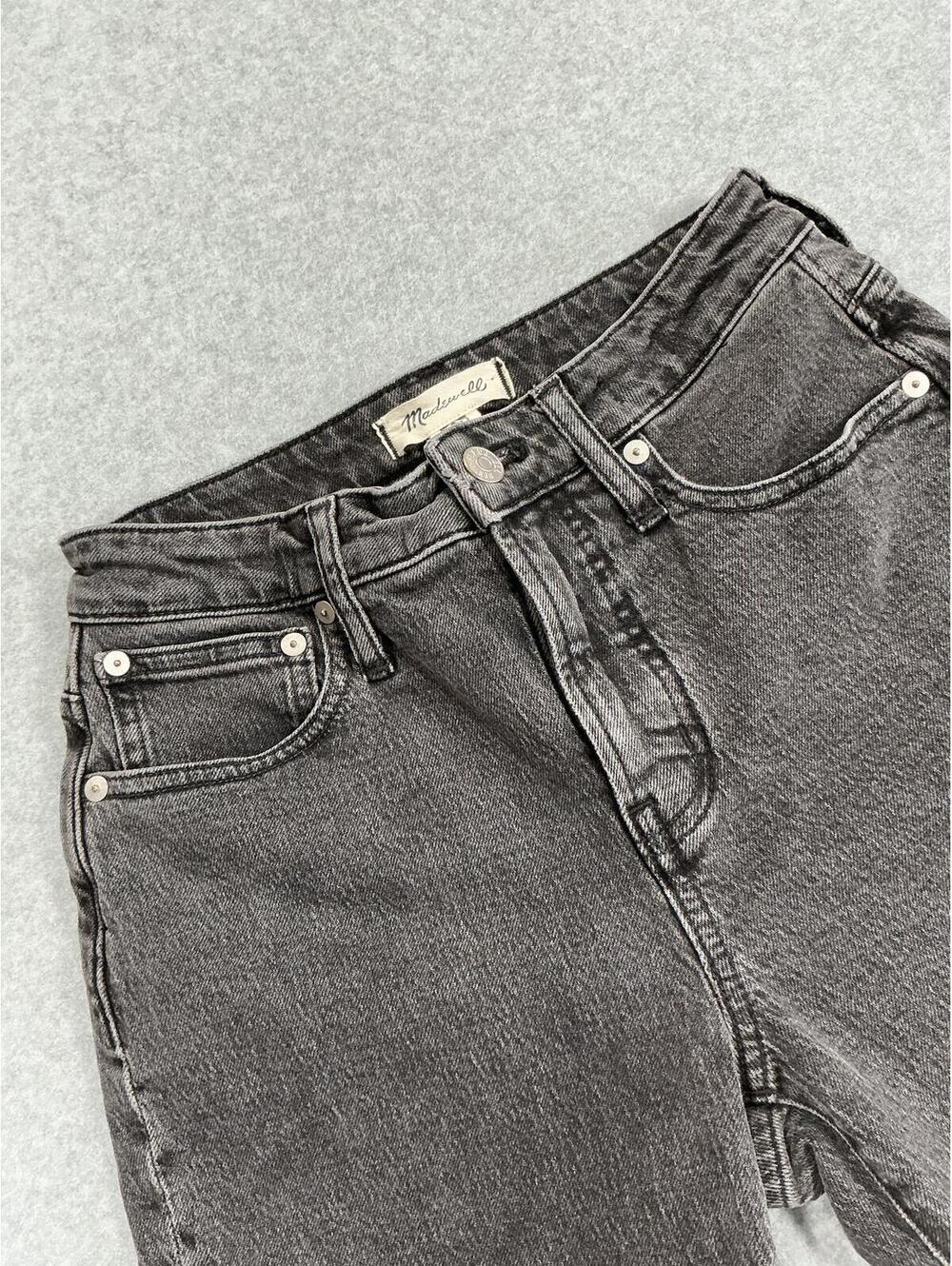 Madewell Curvy Perfect Vintage Jeans 24P Black Wash Straight Leg